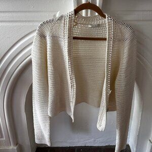 Vince crochet cardigan in white (M)